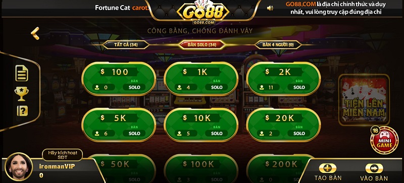 Hướng dẫn tải và cài đặt Tiến Lên Miền Nam Go88